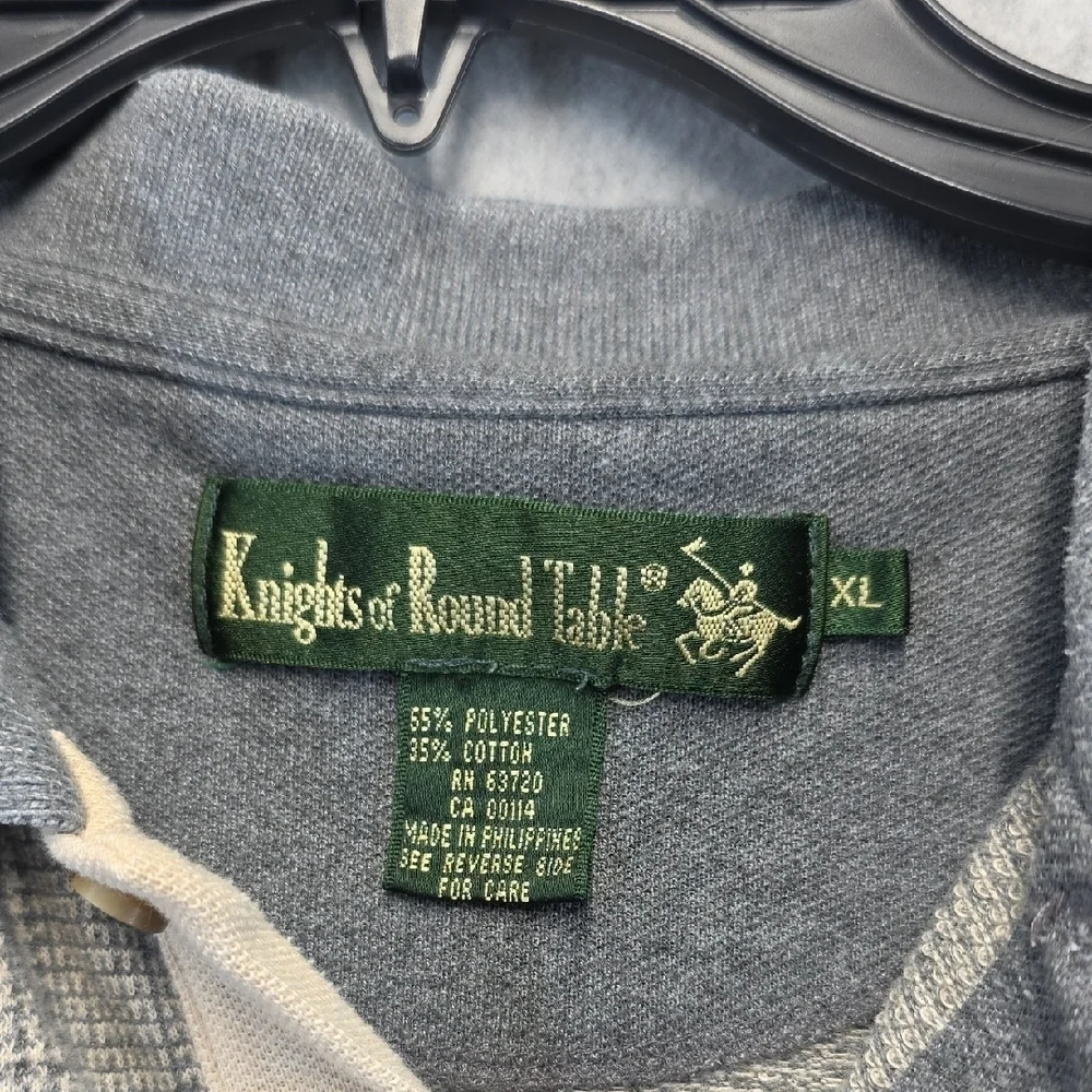 Vintage Ralph Lauren Knights of the Round Table Polo Shirt XL Gray